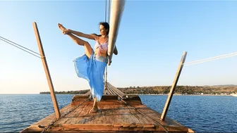 Yoga Flow on Sailboat in Sumbawa, Indonesia with Mermaid Prayer Chanting