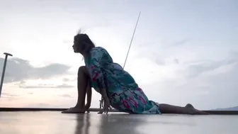 Silhouette Yoga Flow at Sunset in Raja Ampat #4