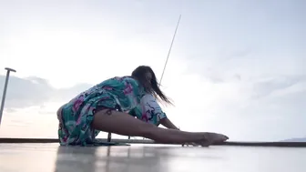 Silhouette Yoga Flow at Sunset in Raja Ampat #5