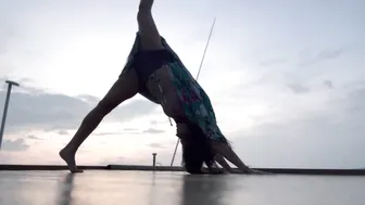 Silhouette Yoga Flow at Sunset in Raja Ampat #7