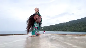 Yoga Flow in Raja Ampat, Roof of Boat at Sunset #2