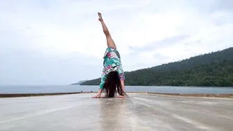 Yoga Flow in Raja Ampat, Roof of Boat at Sunset #3