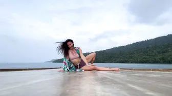 Yoga Flow in Raja Ampat, Roof of Boat at Sunset #5