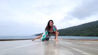 Yoga Flow in Raja Ampat, Roof of Boat at Sunset #9