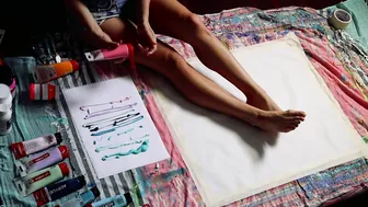 Quiet Morning Painting Abstract Expressionism Artwork with Ambient Sounds from Bali #6