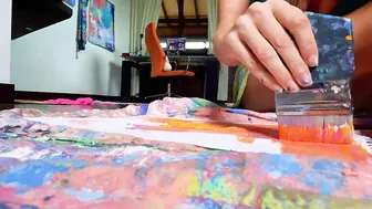 "Small Magic" Dance Party with Orange Paint #5