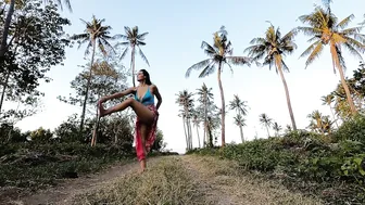 Yoga Flow with the Palm Trees in Amed, Bali #8