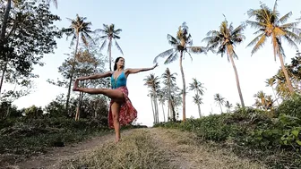 Yoga Flow with the Palm Trees in Amed, Bali #9