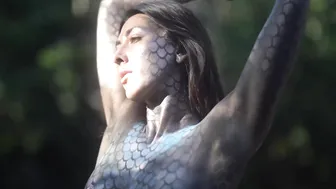 Body Painting Scales on Goblin Goddesss #9