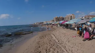 Badalona Beach - Barcelona Spain - Beach Walk - August - Spain Beach - World Cities 4K №3 #8