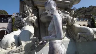 Body Painted Statue at the Fountain #8