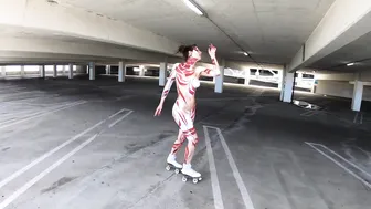 Roller Girl in Body Paint Again #5