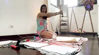 “Warmth to Winter" Singalong Painting Party on Livestream in my New Art Studio in Bali #3