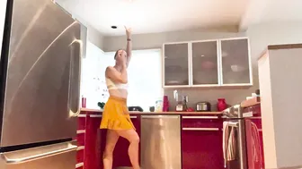 We Can Dance at Any Moment: Ballerina Vibes "Cruella" Dance Party in the Kitchen While Making Tea #4