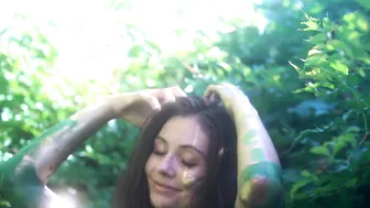 Sawyer in Gold & Green Body Paint #8