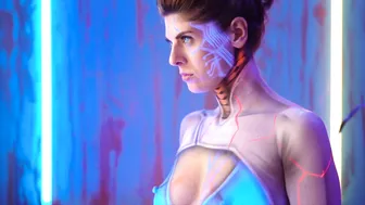 Shadia CyberPunk Body Painting #5