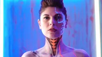 Shadia CyberPunk Body Painting #9