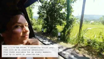 Car Ride from Ubud to Amed through beautiful scenery in Bali - Nomadic Artist Vlog