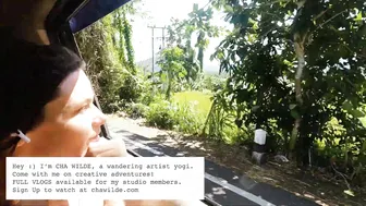 Car Ride from Ubud to Amed through beautiful scenery in Bali - Nomadic Artist Vlog #8