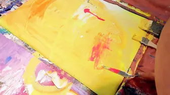 Painting Timelapse to "Instincts Tell Me Love" - Abstract Expressionism Artwork with Cha Wilde Music #9