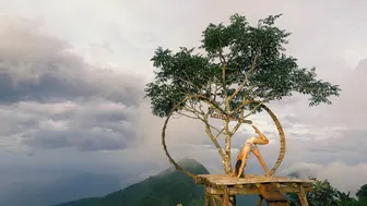 Mountain Top Yoga Flow at Lahangan Sweet, Bali with Ethereal Female Improvised Singing