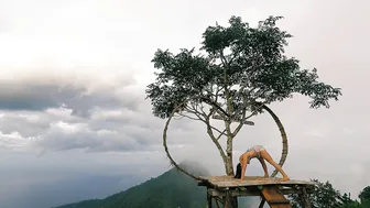 Mountain Top Yoga Flow at Lahangan Sweet, Bali with Ethereal Female Improvised Singing #3