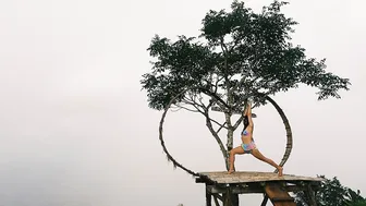 Mountain Top Yoga Flow at Lahangan Sweet, Bali with Ethereal Female Improvised Singing #6