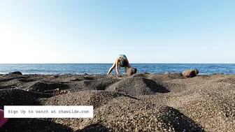 Yoga Flow on the Black Sand Beach in Amed, Bali #6