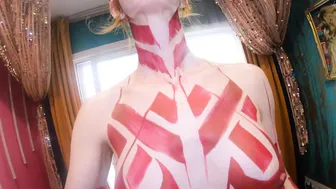 Body Painted with Red Ink #3