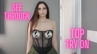 [4k] See Through Tops Try On Haul! Help Me Pick My Outift!