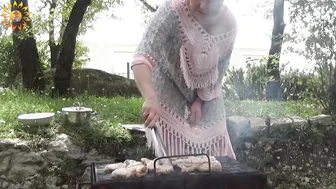 Chicken barbecue, cook chicken. How to cook barbecue chicken. Mila naturist. Kitchen. #7