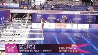 Maya Kutty - 1m Springboard Diving Final | Women's Diving Championships #6