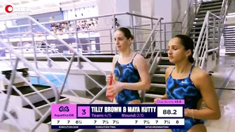 Tilly Brown & Maya Kutty - 3m Sync Diving 2024 #3