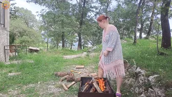 Campfire Cooking with Mila: Kitchen Secrets from a Mountain Village!. Mila's Naturist Cooking. #10