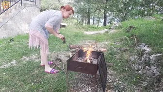 Campfire Cooking with Mila: Kitchen Secrets from a Mountain Village!. Mila's Naturist Cooking. #5