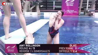 Amy Rollinson - Women's 1m Springboard Diving: Preliminary | Diving Championships #9