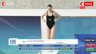 Lauren Hellaselka (Finland) - 3m Springboard Diving | Indoor Tour #8