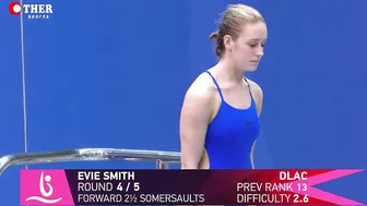 Evie Smith - Women's 1m Springboard Diving: Preliminary | Diving Championships #7