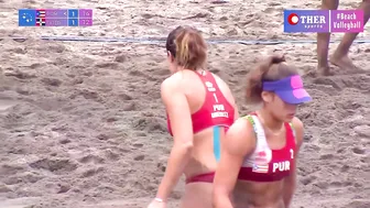 IMPOSSIBLE point in Women's Beach Volleyball #2