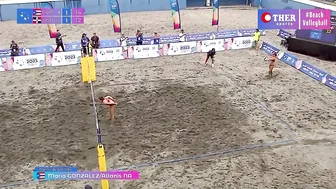 IMPOSSIBLE point in Women's Beach Volleyball #3