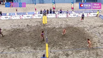 IMPOSSIBLE point in Women's Beach Volleyball #5