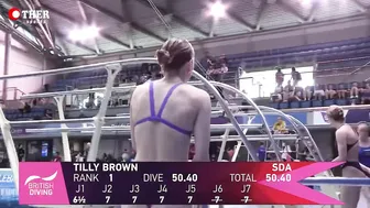 Tilly Brown - 1m Springboard Diving Final | Women's Diving Championships #3