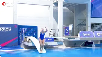 Helle TUXEN - 1m Springboard Divig Final Highlights #4