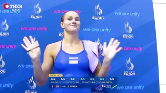 Helle TUXEN - 1m Springboard Divig Final Highlights #5