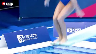 Helle TUXEN - 1m Springboard Divig Final Highlights #6