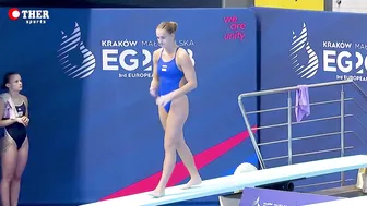 Helle TUXEN - 1m Springboard Divig Final Highlights #9