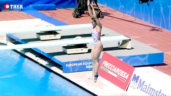 The Best Dives of Amelie-Enya Forster at Women's 1m Springboard Diving #6