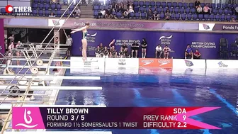 Tilly Brown - 1m Springboard Diving: Preliminary | Women's Diving Championships #5