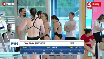 Eliska Mikynova (Czech) - 1m Springboard Women Diving #7