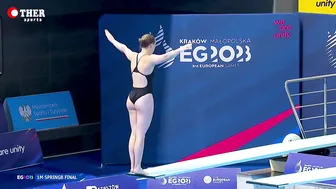 Lauren HALLASELKA - 1m Springboard Divig Final Highlights #2